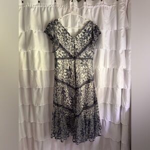Blue and white Lace Dress